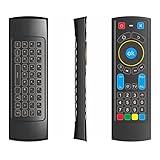 GOWELL Bluetooth-Fernbedienung, speziell kompatibel mit Amazon Fire TV und Fire TV Stick-Fernbedienung mit Tastatur Air Mouse, kompatibel mit Android TV Box / Windows / Raspberry Pi 3- (No Alexa)