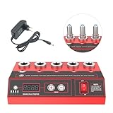 220V Fünf-Loch Kfz Zündkerzen Tester -MOTOCOCHE Auto-Zündkerzentester mit LCD-Anzeige für 12V Benzin-Fahrzeuge, 0-9000rpm Einstellbare Frequenz, Zündkerzen-Analysator Detektor für 12-14mm Zündk