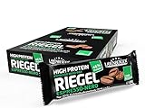 Layenberger High Protein Riegel - Fitness Power Bar, viel Eiweiß, wenig Zucker - 18er Pack (18 x 35 g) - Espresso-Nero