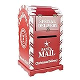 Standbriefkasten Freistehend Außenbriefkästen mit Postkasten Retro Holz Vertikaler Briefbox Weihnachten Innenszene Dekoration