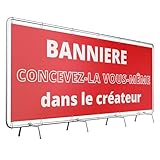 Banner Personalisiert | Werbebanner mit Text/Logo/Foto | Alle Formate Verfügbar | UV-Beständig für Innen & Außen | Perfekt für Werbung, Anzeigen, Geburtstag, Events, Hochzeit PRINT.GG