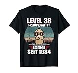 38. Geburtstag Mann 38 Jahre Gamer Level Legendär 1984 T-Shirt