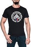 Chamonix Herren Schwarz T-Shirt Kurzarm Men's Black T-Shirt 4XL