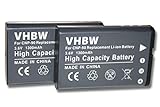 vhbw 2X Akku Ersatz für Casio NP-90 für Kamera (1300mAh, 3,6V, Li-Ion)