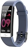 findtime Fitness Uhr Android IOS Bluetooth Smartwatch Schrittzähler Blutdruck Remote Kamera Fitness Tracker Schlaf Wasserdicht IP68 Schmal Herren Damen