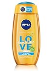 NIVEA Love Sunshine Pflegedusche (250 ml), sommerliches Duschgel mit Aloe Vera für spürbar weiche Haut, Dusche mit dem einzigartigem NIVEA Sun Sonnencreme Duft