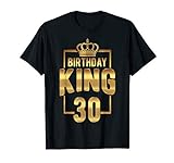 Herren 30. Geburtstag Geschenk Jahrgang 1990 Birthday King Krone T-Shirt