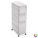 Versa Mannheim Möbel für das Bad, Schubladeneinheit mit 3 Schubladen zum Organisieren, Moderne und unterhaltsame Aufbewahrung, Maßnahmen (H x L x B) 57 x 28 x 15,5 cm, Nylon, Farbe: Grau