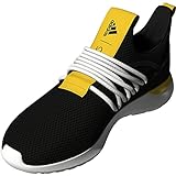 adidas Men's LITE Racer Adapt 3.0 Trail Running Shoe, Black/Black/White, 12