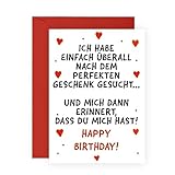 Central 23 Lustige Geburtstagskarte für Männer Frauen – 'UND MICH DANN ERINNERT, DASS DU MICH HAST' – Geburtstagskarten für Ehefrau Freundin – Geburtstagsgeschenk für Ehemann F