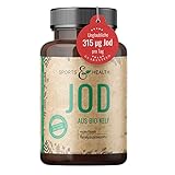 Jod aus Kelp Bio Kapseln - Jod Tabletten Mit Kelp Extrakt Enthält 315 µg Natürliches Jod Pro Tagesdosierung Und Iodine Aus Braunalge - Vegan - 280 Tagesdosierungen