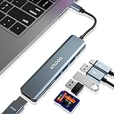 USB C Hub, ATTLOOQ 7-in-1 USB-C Adapter, MacBook Adapter mit 4K HDMI Ausgang, 1 x USB 3.0 und 2 x USB 2.0, 87 W PD, SD/TF Kartenleser, für MacBook, iPad Pro, Surface Pro und andere Typen C Geräte…