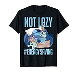 Disney Lilo & Stitch Not Lazy #Energy Saving Portrait T-Shirt