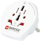 Best Price Square TRAVEL Adaptor, World to Europe, White 1.500211 by SKROSS