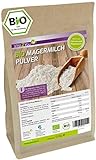 Bio Magermilchpulver 1000g - 100% Bio Qualität - zum Backen - Kaffeeweißer - Milchpulver für Joghurts - 1kg - Premium Qualität