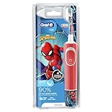 Oral-B Elektrische Kinder-Zahnbürste von Braun, 1 Griff mit Marvel Spider-Man, 1 Zahnbürstenkopf, für Kinder ab 3 Jahren