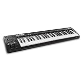 Alesis Q49 MKII - 49-Tasten USB MIDI Keyboard Controller mit anschlagsdynamischen Synth-Action Tasten in Standardgröße und Musikproduktionssoftware