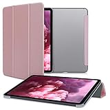 kwmobile Hülle kompatibel mit Apple iPad Air 4 (2020) - Smart Cover Tablet Case Schutzhülle in Rosegold Transparent