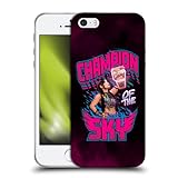 Head Case Designs Offizielle WWE Champion des Himmels Iyo Sky Soft Gel Handyhülle Hülle kompatibel mit Apple iPhone 5 / iPhone 5s / iPhone SE 2016