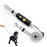 ZSCKJ Verstellbare Hundeleine, Weicher Und Bequemer Nylon-Anti-Biss-trainingsgürtel, Kleine Und Mittelgroße Hundeleine (Schwarz)