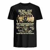 Electric Light Orchestra ELO 50th Anniversary 1970 2020- Thanks You T-Shirt L Black