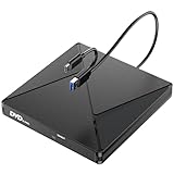 BHHB Externes CD DVD Laufwerk USB 3.0 & USB-C CD/DVD Laufwerk Extern, CD DVD +/-RW ROM Brenner Optical External DVD Drive für Laptop, PC, Desktop, MacBook, iMac, Windows 11/10/8/7/XP/Linux/MacOS