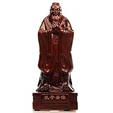 TYBYJYF Konfuzius-Skulptur, Desktop-Charakter-Skulptur China-Konfuzianismus-Bronze-Kupfer-große Konfuzius-Statuen-Skulptur