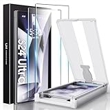 UniqueMe Folie für Samsung Galaxy S24 Ultra Schutzfolie, 2 Stück 7H PET für Samsung S24 Ultra Displayschutz, Fingerabdruck-ID Unterstützen, 3D-Vollabdeckung, Blasenfest I