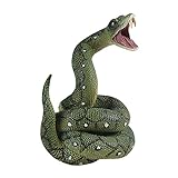 Amagogo Simulation Schlangenspielzeug, Praktische Witze Stütze Tricky Creepy Scary Toy Künstliche Schlangenfigur , GRÜN