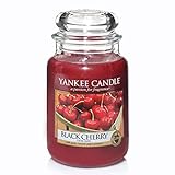Yankee Candle Duftkerze im Glas (groß) | Black Cherry | Brenndauer bis zu 150 Stunden