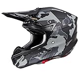 O'NEAL | Motocross-Helm | Motocross Enduro | 2 Außenschalen & 2 EPS für erhöhte Sicherheit, Außenschale aus ABS | 5SRS Polyacrylite Helmet Camo V.23 | Erwachsene | Schwarz Grau | Größe XXL