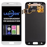 LADYSON Original Ersatzdisplay für Samsung G930 für Galaxy S7 G930F G930FD G930W8 5,1 Zoll LCD Display Touch Digitizer Montage-Set (nicht für S7 Edge) (Silber)