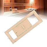 HEZHU Sauna Lüftungsschieber Lüftungsklappe Abluftschieber, Leicht Installation, mit Schieber Holz