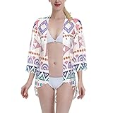 Swimsuits for Women Bohemian Graphics Fashion Print Loose Cardigan Swimsuit