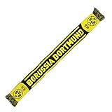 Borussia Dortmund Unisex Bvb-schal Borussia Fan Schal, Schwarz/gelb, 140cm x 17 cm