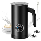 PARIS RHÔNE Milchaufschäumer, 300ml Elektrischer 4-in-1-Milchaufschäumer für Heißer und Kalter Milchschaum, Warme M