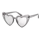 Sonnenbrille Brille Herren Damen Polarisierte ​Uv400 Herz Sonnenbrille Frauen Markendesigner Katzenauge Sonnenbrille Retro Liebe Herzförmige Brille Damen Shopping Sonnenbrille Uv40