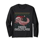 Merry Axolotlmas Ugly Christmas Axolotl Santa Weihnachten Langarmshirt