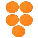 HUSHUI 5-teiliges Rundes Schaumstoff-Reagenzglasgestell, Leicht zu Entfernen, Wiederverwendbarer Schwimmender Zentrifugenröhrchenhalter für 0,2 Ml, 0,5 Ml, 1,5 Ml, (Orange 25