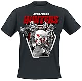 Star Wars Männer T-Shirt schwarz M 100% Baumwolle Disney, Fan-Merch, Filme, Gaming