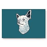 AoLismini Benutzerdefinierte Türmatte Lustiger Hundekopf Hand gezeichnete skizzenhafte Mode Tier Indoor rutschfeste Gummi Eingang Teppiche für Badezimmer