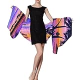 COEQINE Damen Mädchen Strand Wrap Sarong Cover Up für Sommer Badeanzug Wickelrock Bikini Wickelschal, purpur, onesize