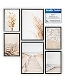 Calias® Mood-Poster Set Beige, Pampasgras, Meer | 2X DIN A4 und 4X DIN A5 | 6er Bilder Set ohne Rahmen