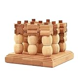 Aoresac Holz Schachspiel Lernspielzeug für Kinder Erwachsene, Strategie Brettspiel