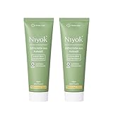 NIYOK Zahncreme Kokosöl + Pfefferminze & Zitrone (2x75ml), natürlichen Wirkstoffkombination aus Kokosöl und erfrischenden Extrakten, Bio Zahnpasta, Vegan, Fluoridfrei, Naturkosmetik