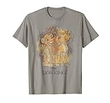 Disney Lion King Simba and Nala Find Love Water Color T-Shirt