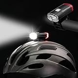 Senticam Fahrrad Helm Licht, USB wiederaufladbare Dual Front und Rear Fahrrad Helm Lichter, IPX3 wasserdichte tragbare Fahrrad Helm Fackel für alle Straß