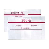 EURO Geldscheine SPARANGEBOT | 30 x Banderole 20 x 10 Euro (= 200€) | Für neue und alte 10€ Scheine | Geld bündeln Sammeln Sortieren Aufbewahren VERSAND INNERHALB 24 STUNDEN