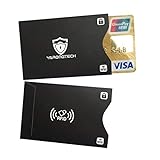 YARONGTECH RFID Blocking NFC Schutzhüllen (10 Stück) für Kreditkarte, Personalausweis, EC-Karte, Bankkarte, Ausweis - 100% Schutz gegen unerlaubtes Auslesen - Kreditkarten RFID Blocker