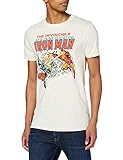 Marvel Herren Iron Man Blast T-Shirt, Natur, XXL